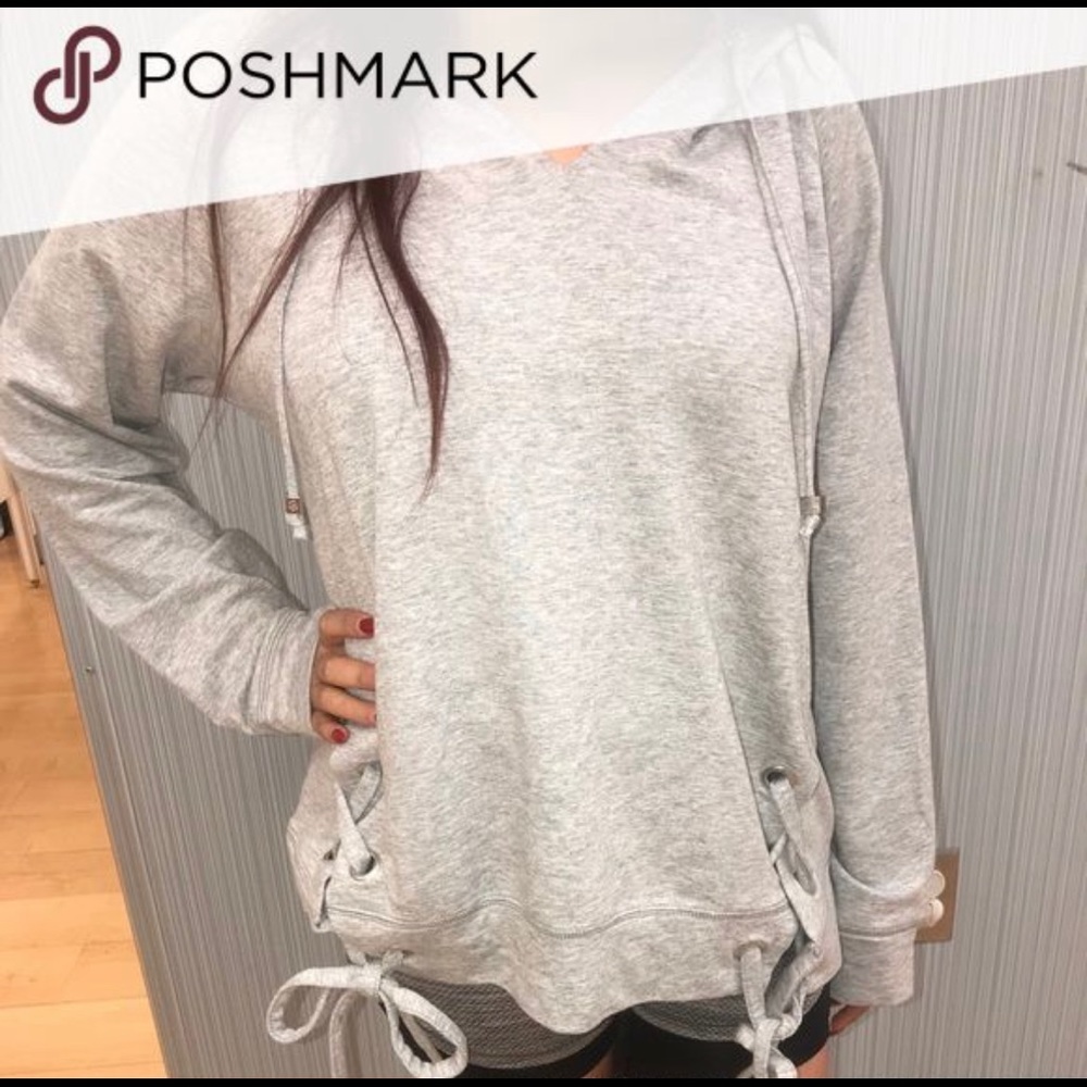 NWT Michael Kors Pearl Heather Basics Hoodie